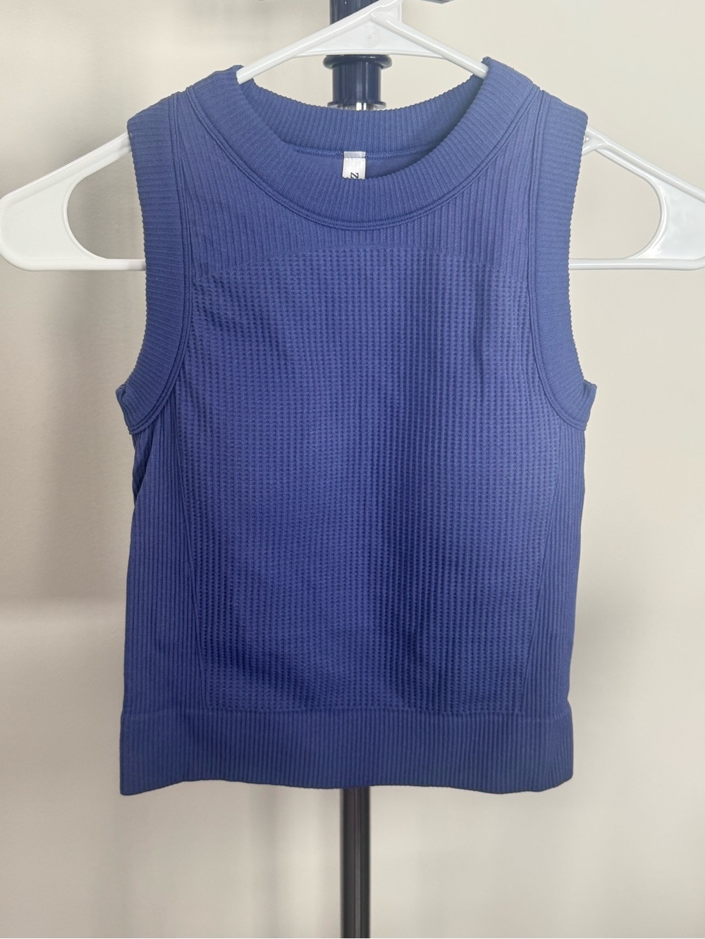 Zenana Outfitters Ribbed Knit Tank Top - Blue